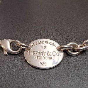 Tiffany Oval Tag Necklace